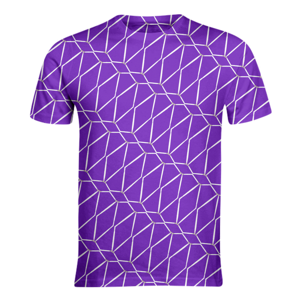 Purple and White Geometric