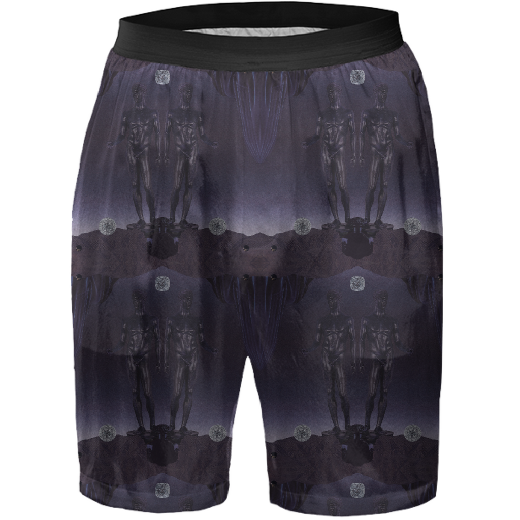 Dark Gemini Silk Shorts