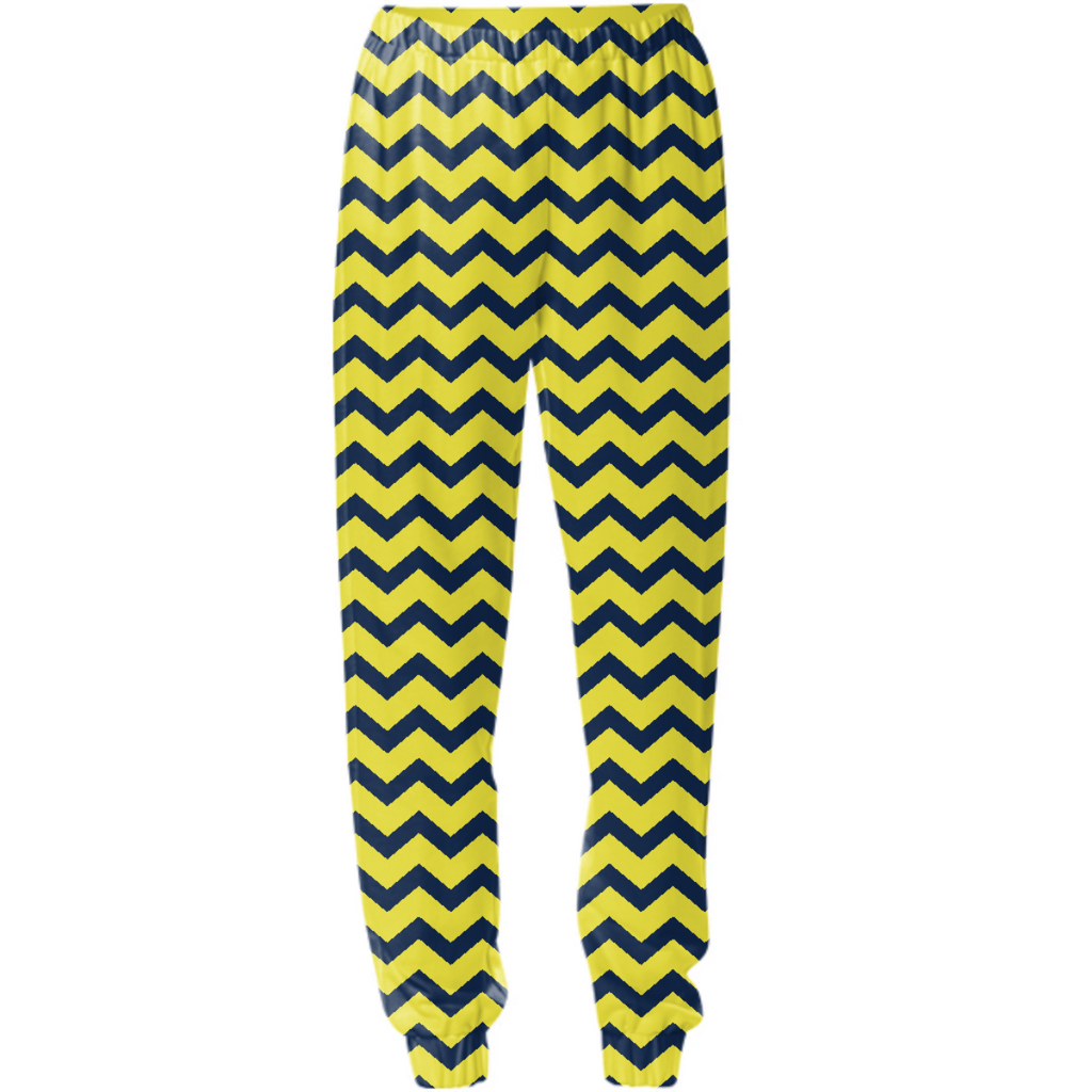 Blue and Yellow Chevron