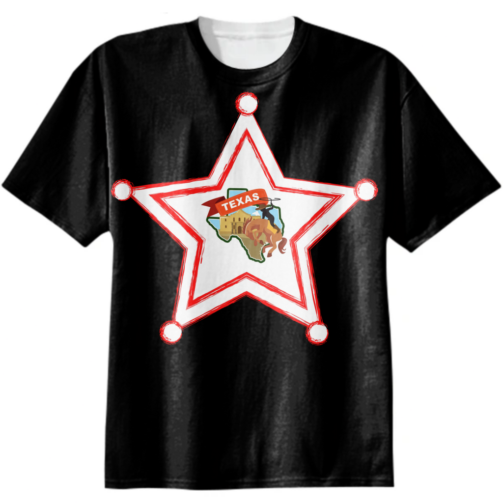 Texas In A Badge Star T-Shirt