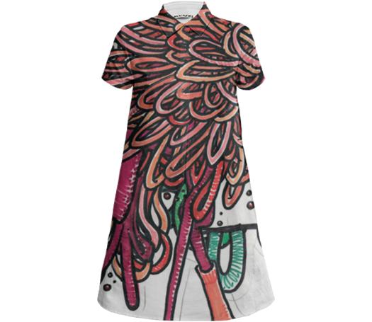 Yarn Lion Shirt Dress