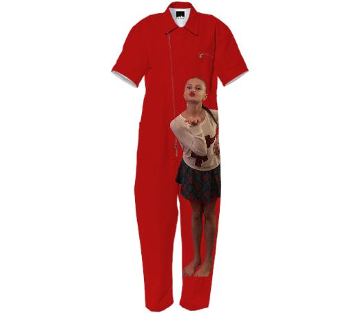 Red Christmas Jumpsuit