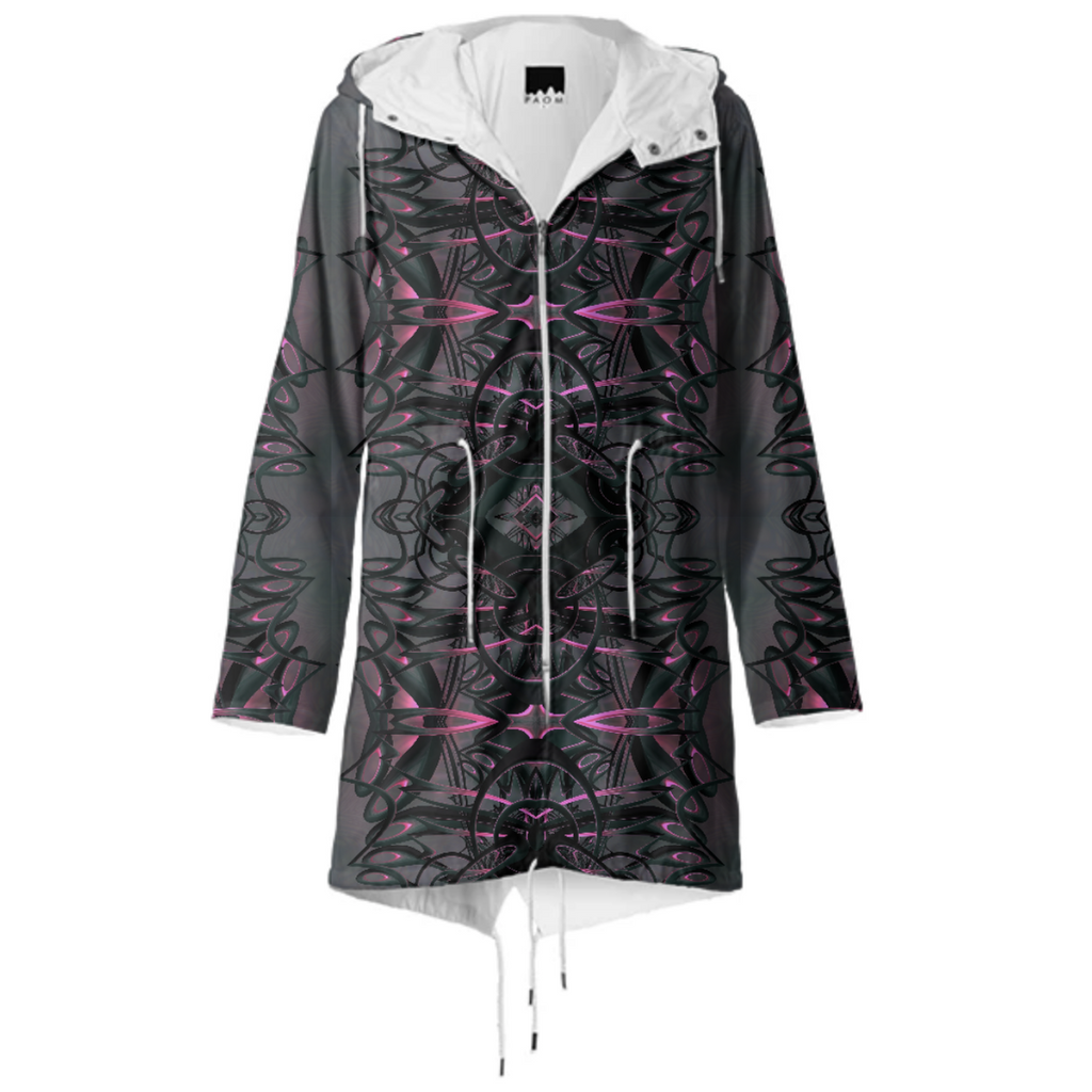 Tokyo Blade: Fractal Aesthetic Raincoat