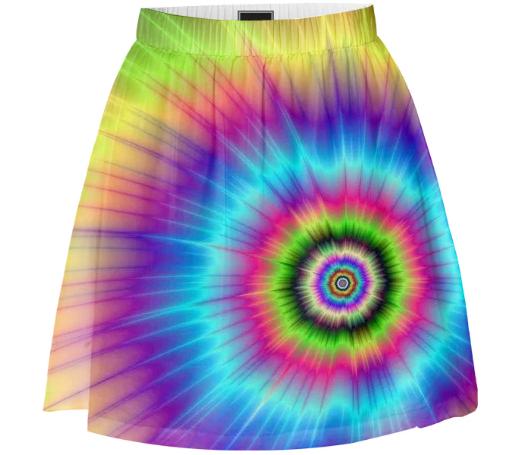 tye dye skirt