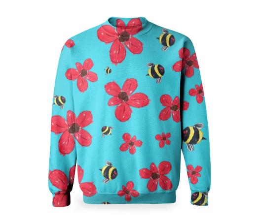 Bees and Flowers Sweater