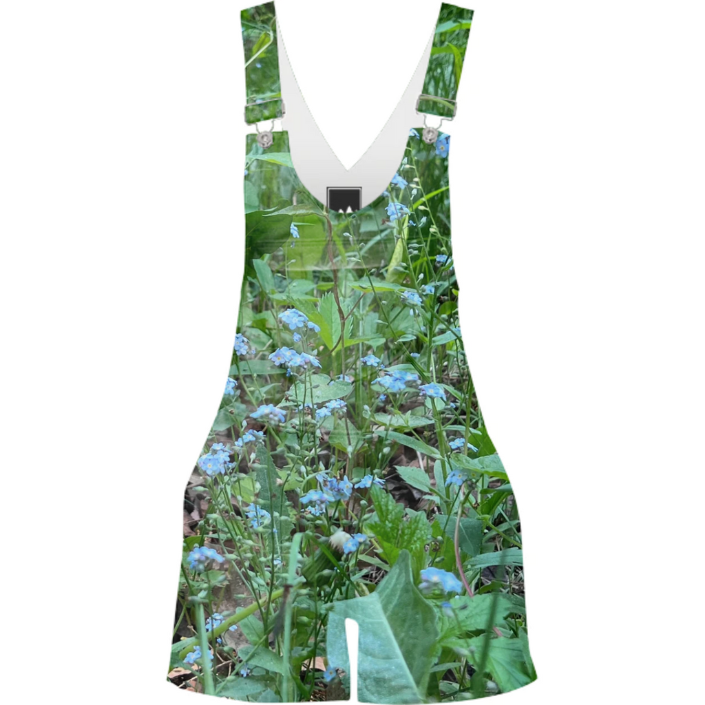 Short overalls wildflowers