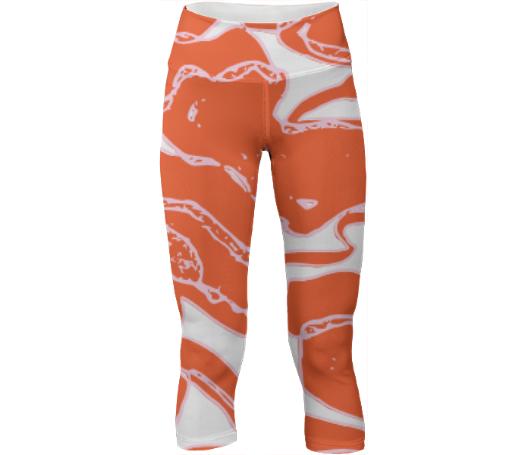 Soapy Orange Yoga Pants