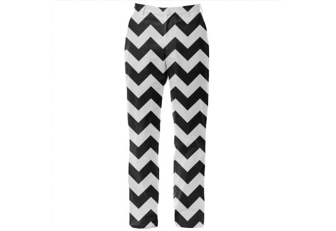 black and white chevron