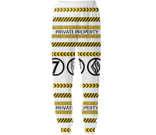 PRIVATE PROPERTY Sweat Pants White