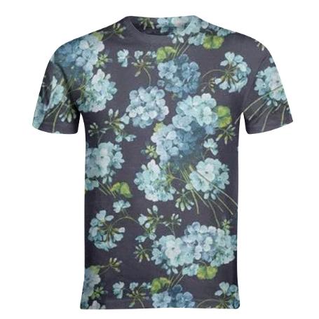 Blue Floral T Shirt