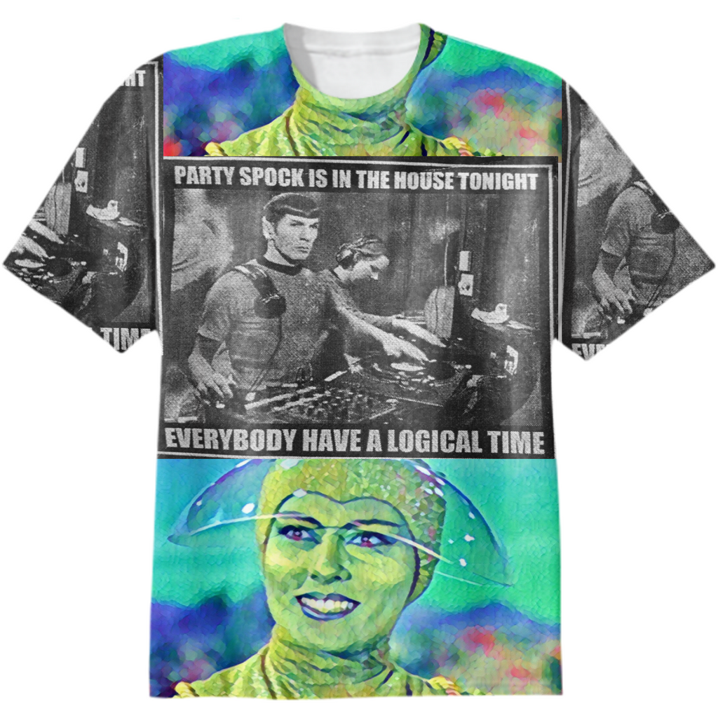 Party Spock tee shirt