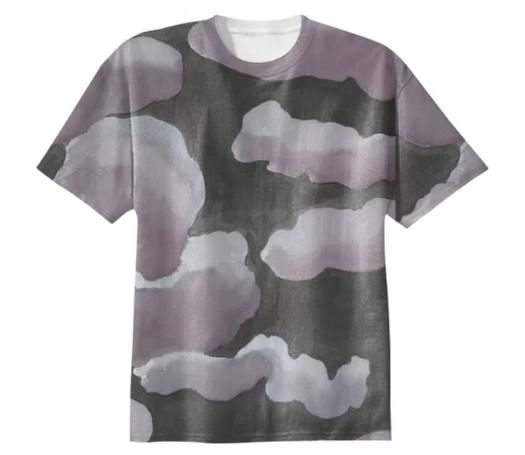 Storm Clouds Cotton T Shirt by Amanda Laurel Atkins