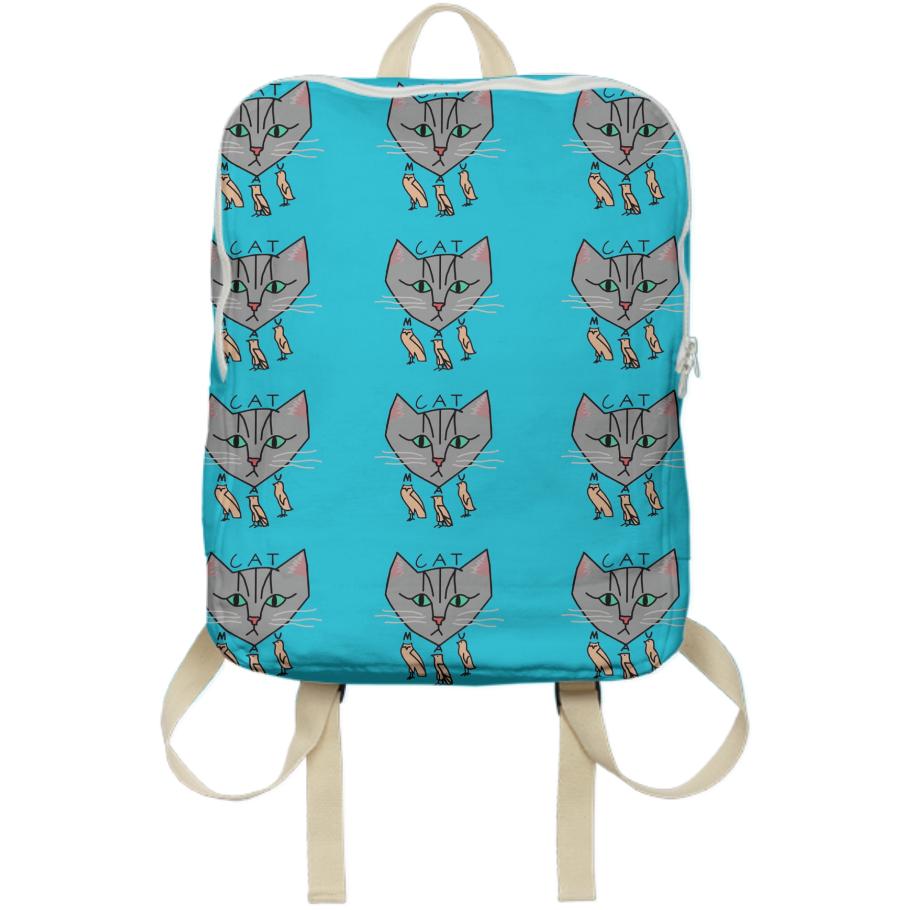 The cats are mau blue backpack