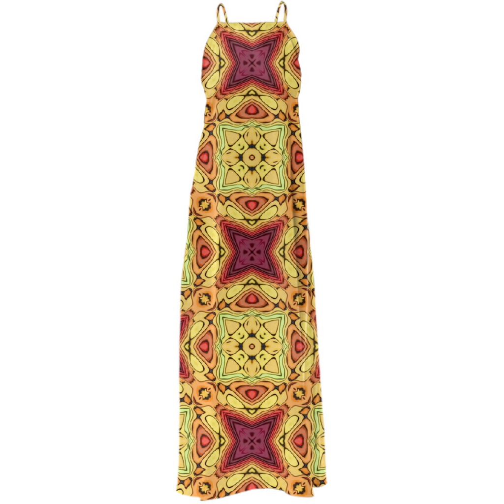 My  polly  twilll  maxi dress  mandala  design  22
