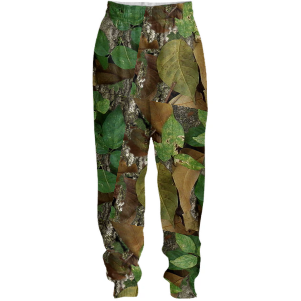 Leafy camo pants