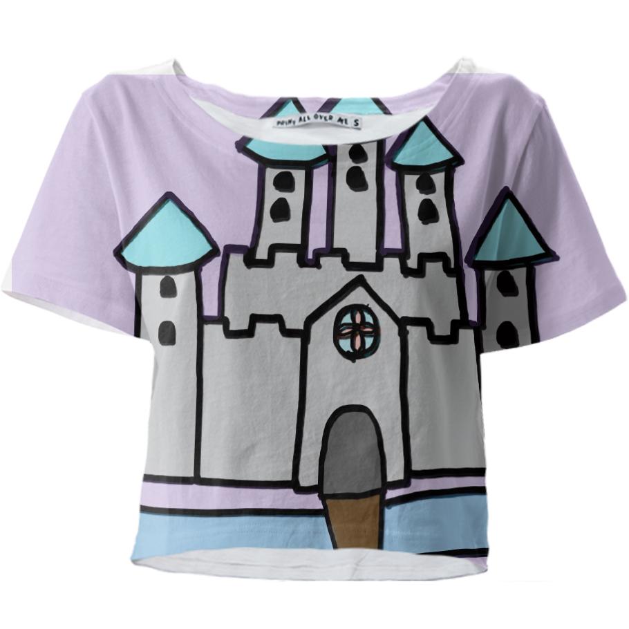 The Castle I Made For Class Crop Top
