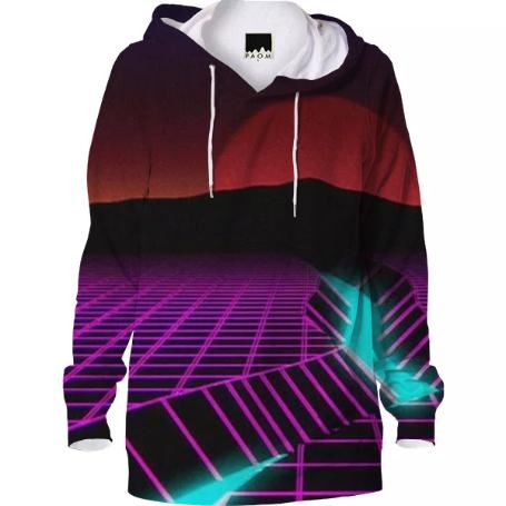 Vaporwave store sunset hoodie