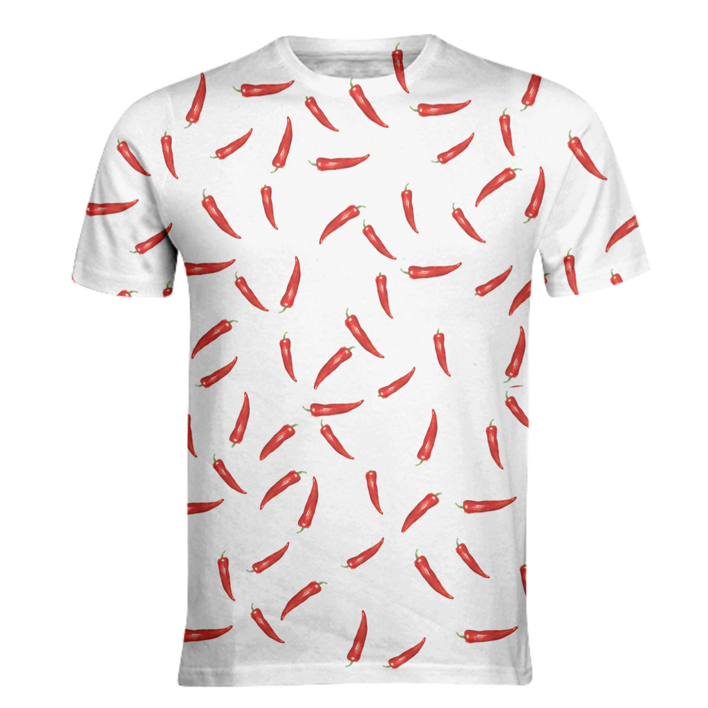 Red Hot Pepper Print T-Shirt