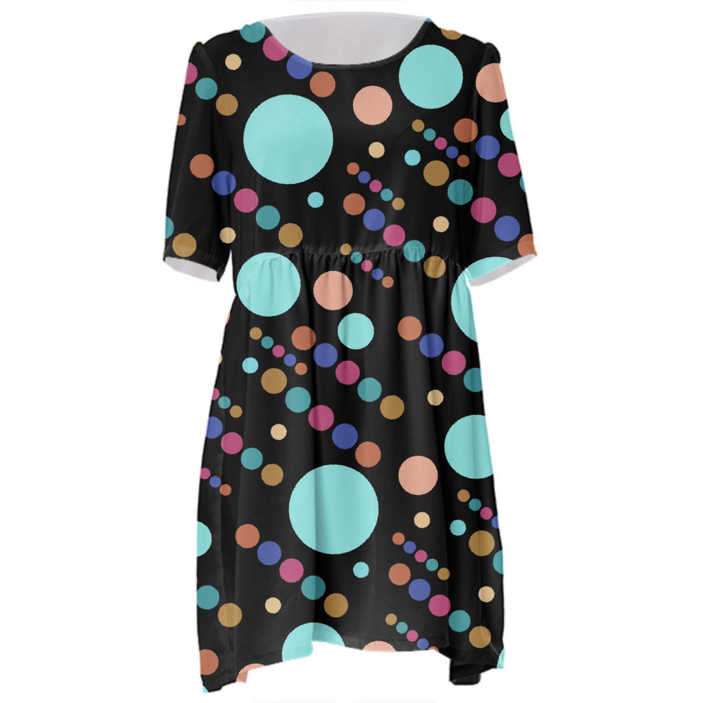 Retro dots on black