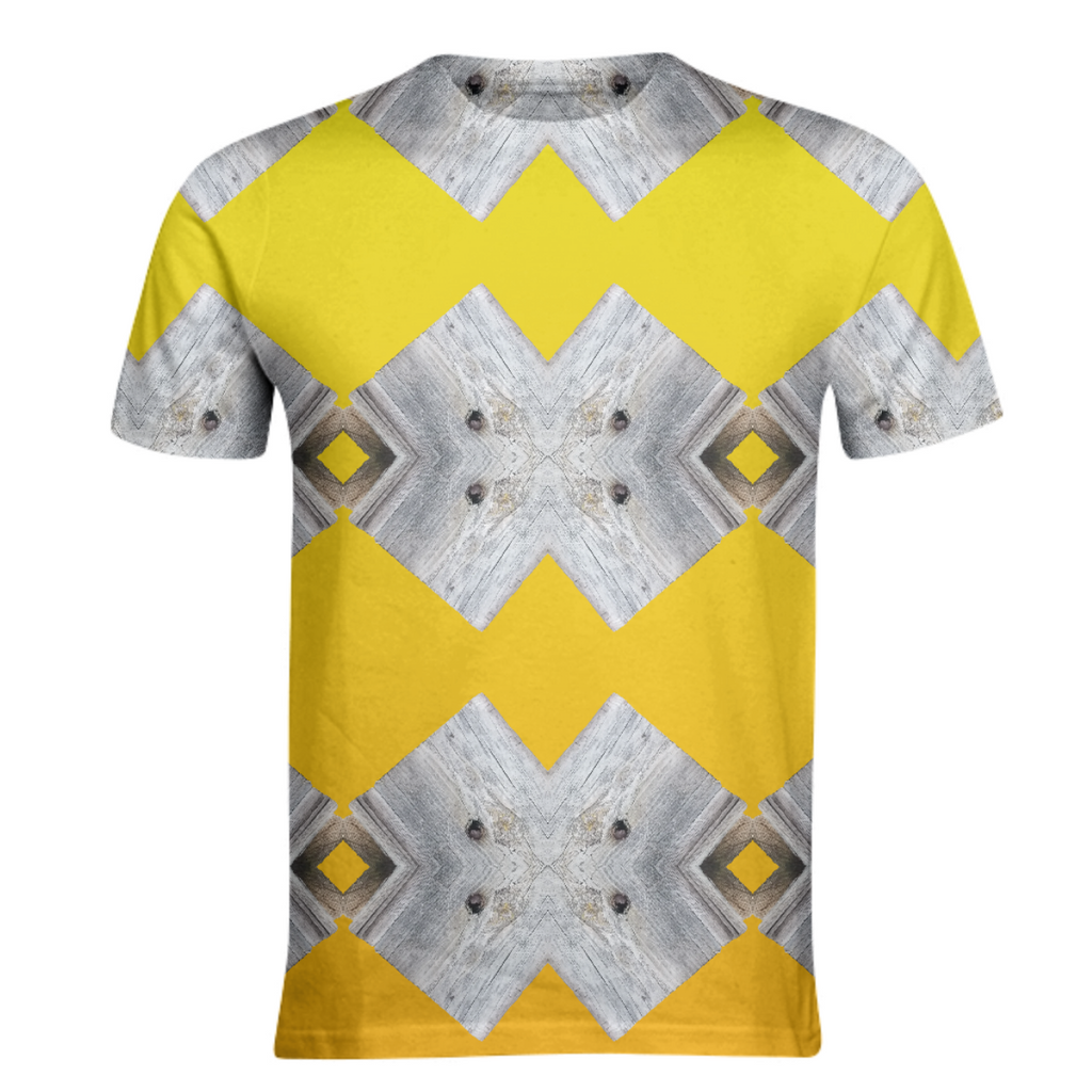 Yellow Gray Brown Geometric