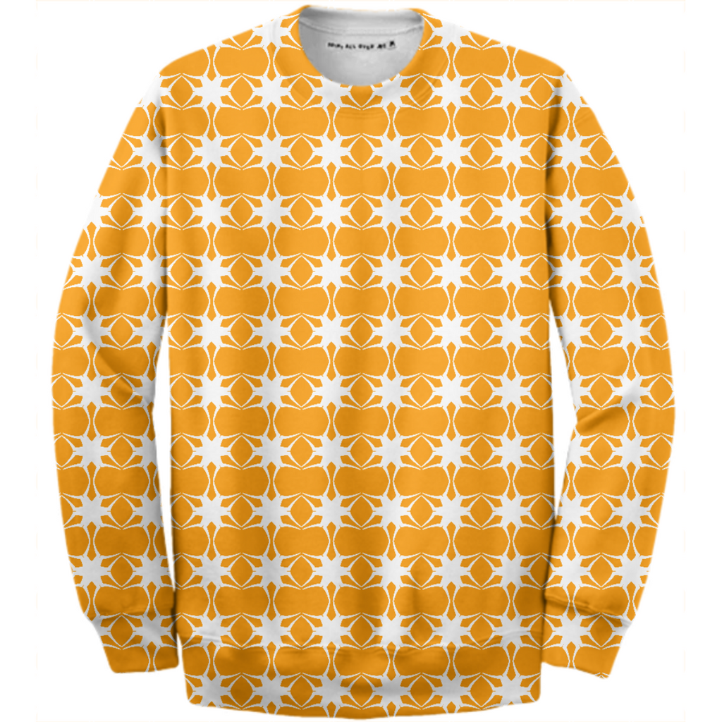 Orange White Geometric
