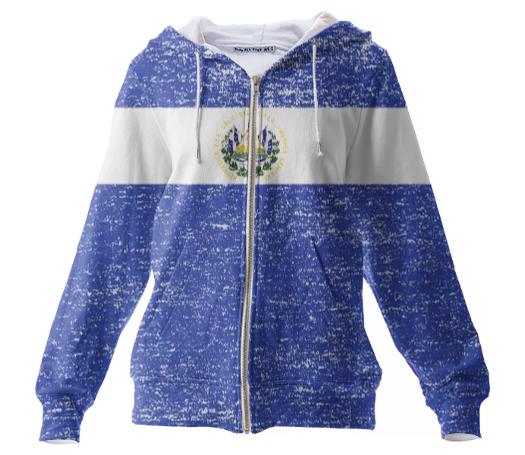 El Salvador Flag Hoodie