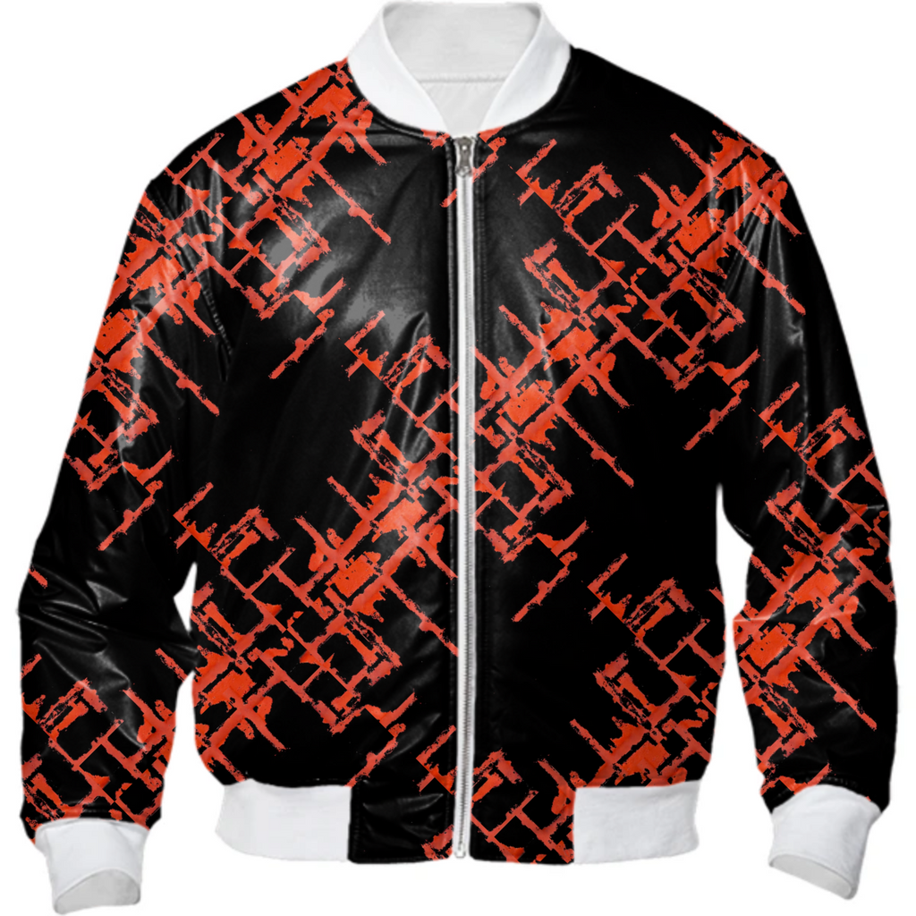 Red And Black Abstract Grunge Print