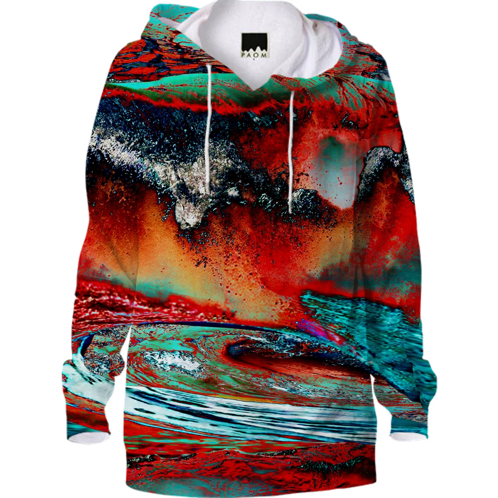 multicolored maximalism, surrealism, sea, into the volcano fire, hawaiian waters, hawaiian