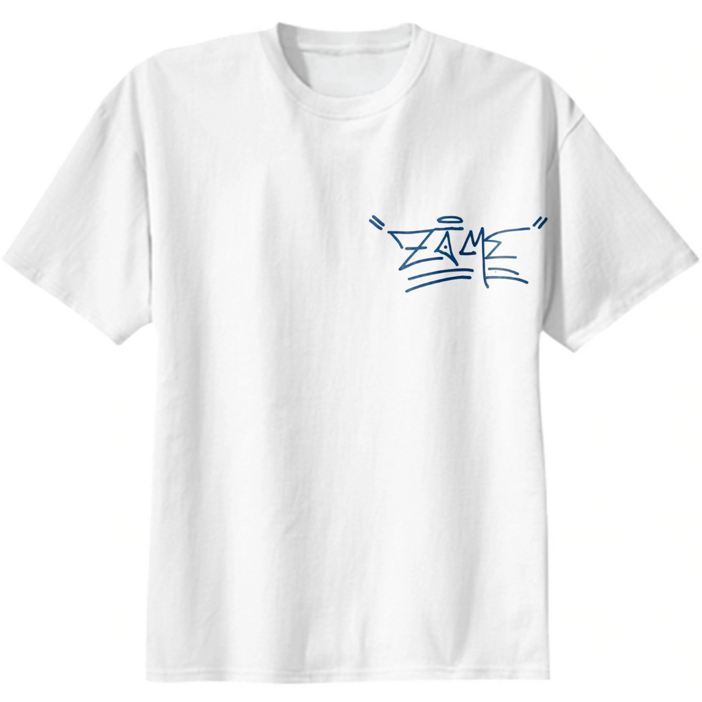 zome tag t-shirt blue