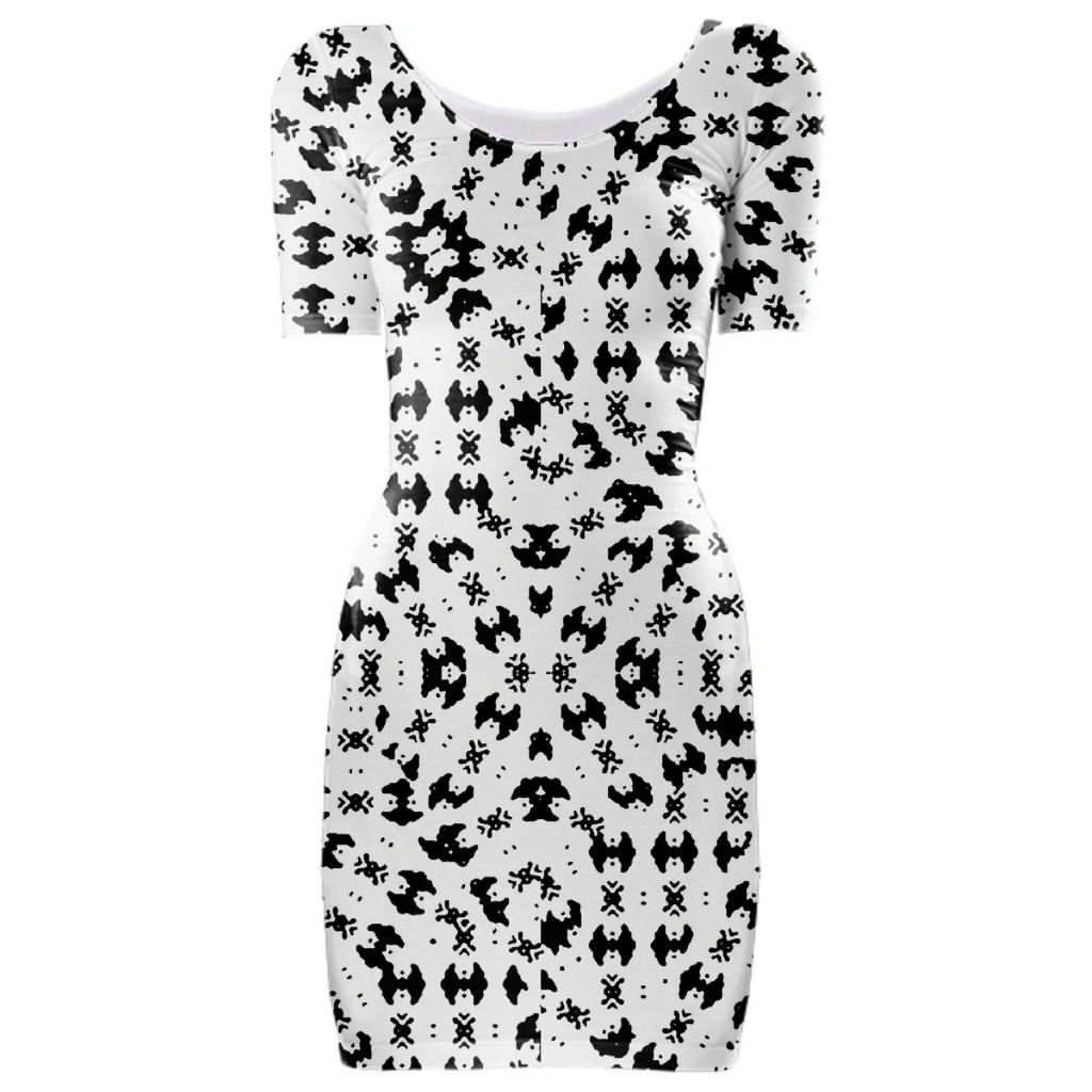 Black and White Ethnic Print
