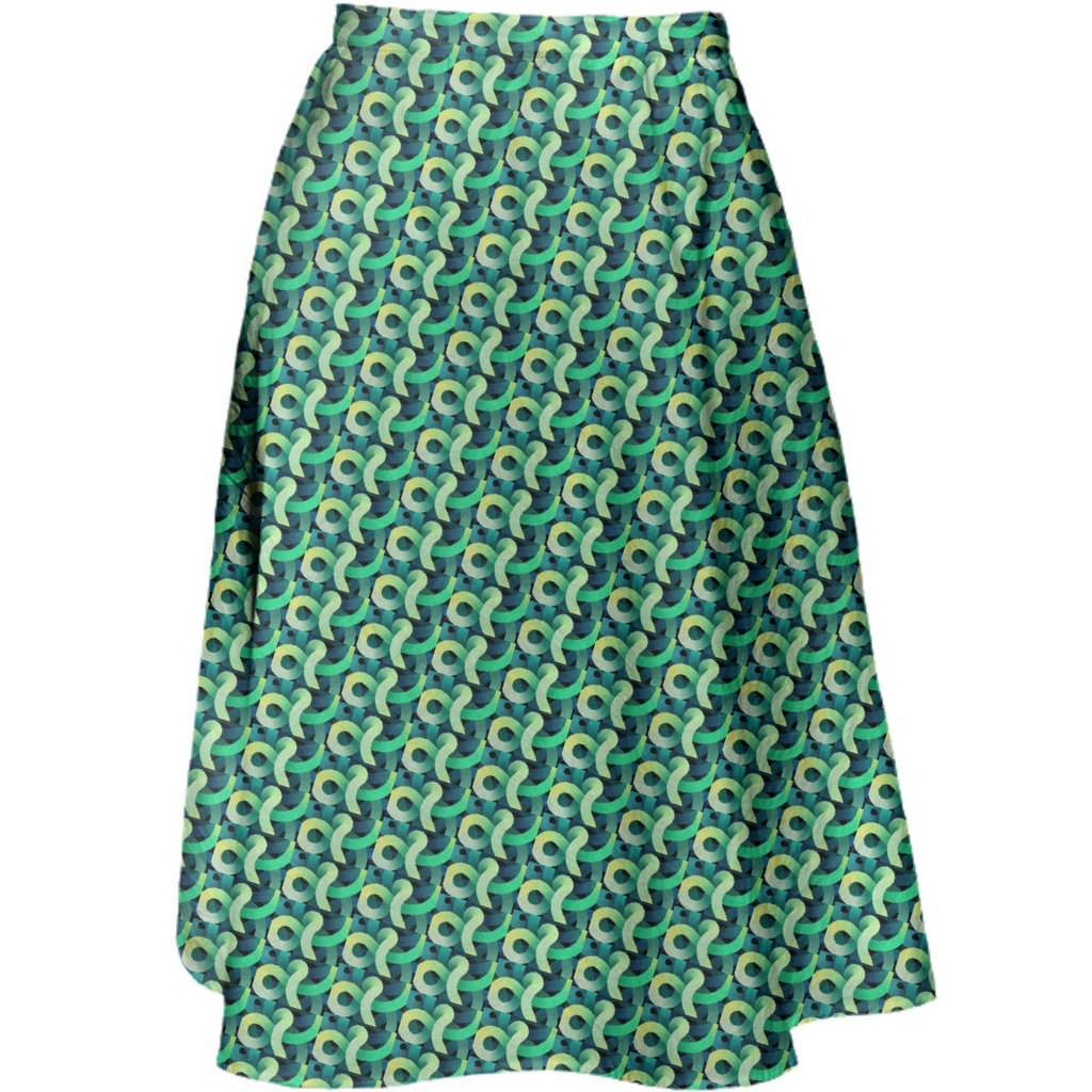 Lime Line Skirt