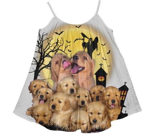 Dog Lover Halloween Kids Tent Dress