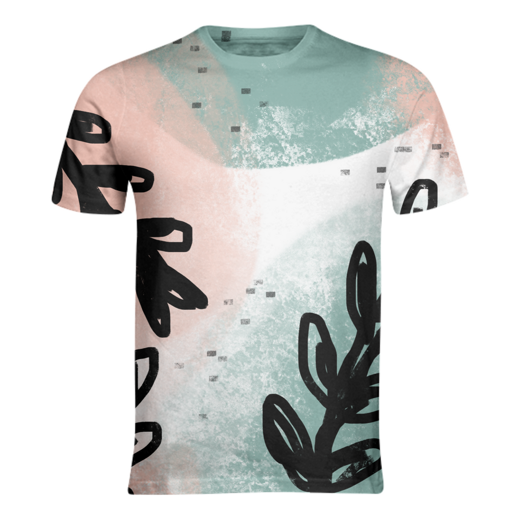 watercolor leaf overlap