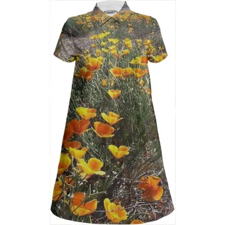 Poppies Shirt Dress