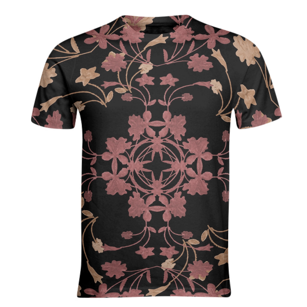 Dark Floral Ornate Print