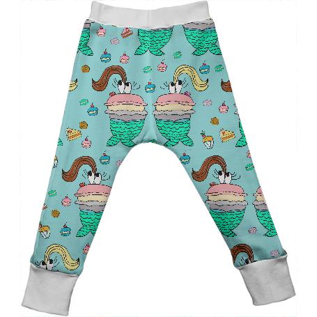 Macaron Siren in dessert sea lavinia fenton dream illustration kids drop pant