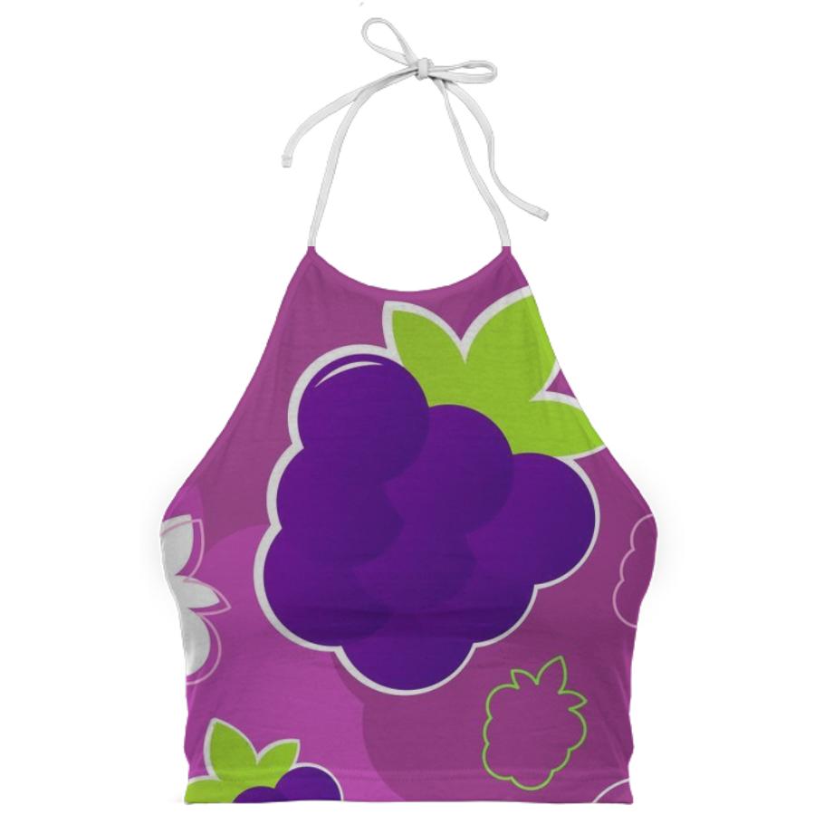 Luxury designers TOP WITH BERRY PURPLE FRUIT