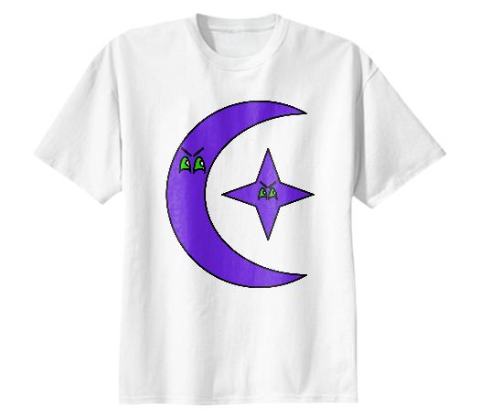 PURPLE MOON STARS TEE