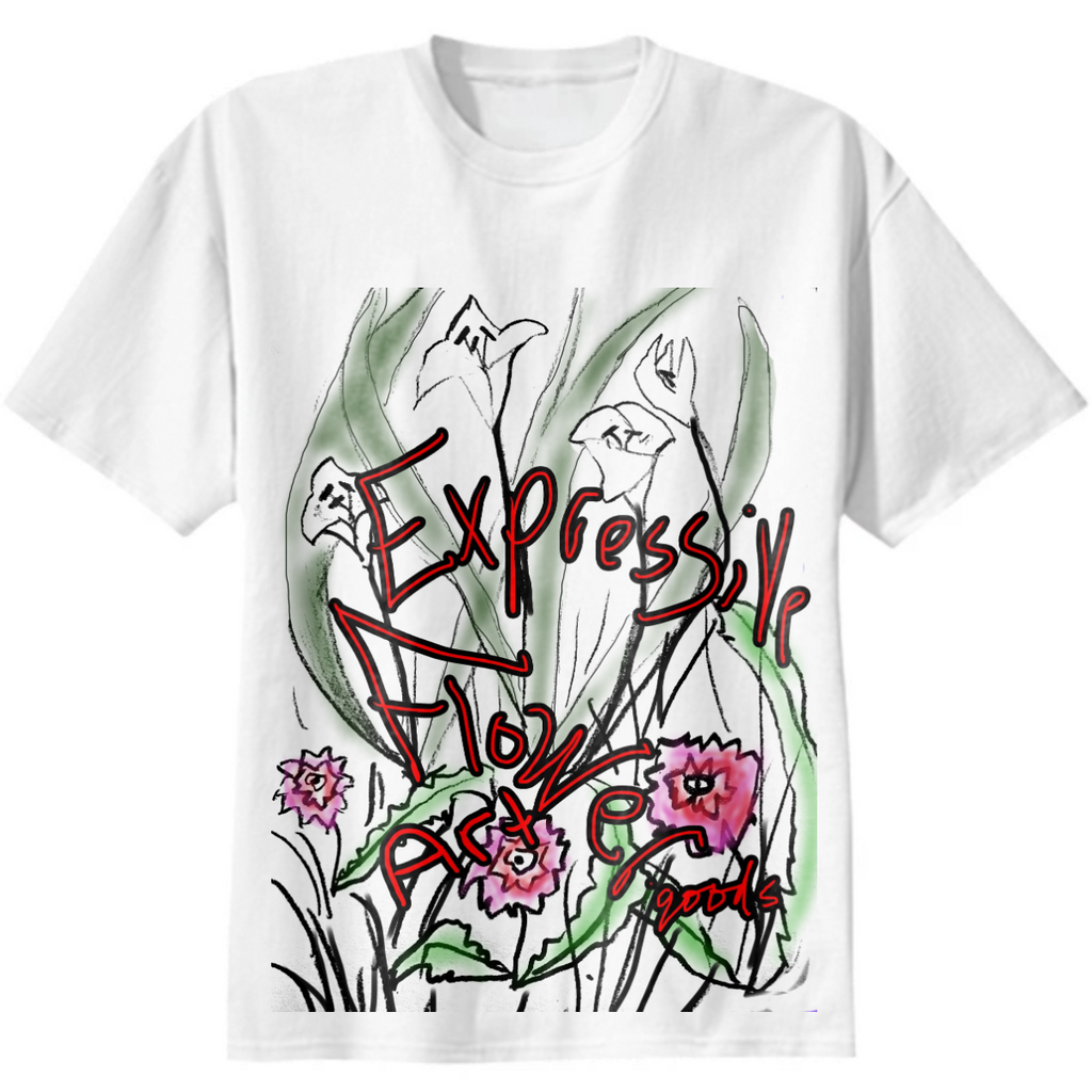 Expressive Flower Art Goods Logo Color T-Shirt