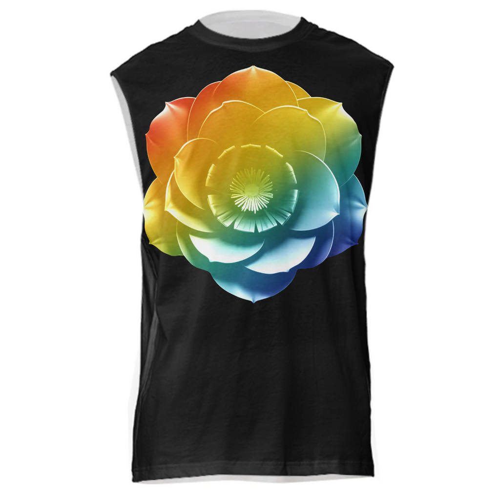 Rainbow gradient flower