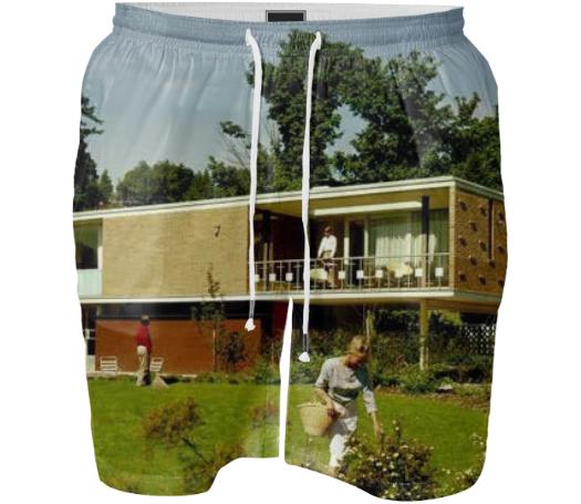 Mid Century Modern Swim Short