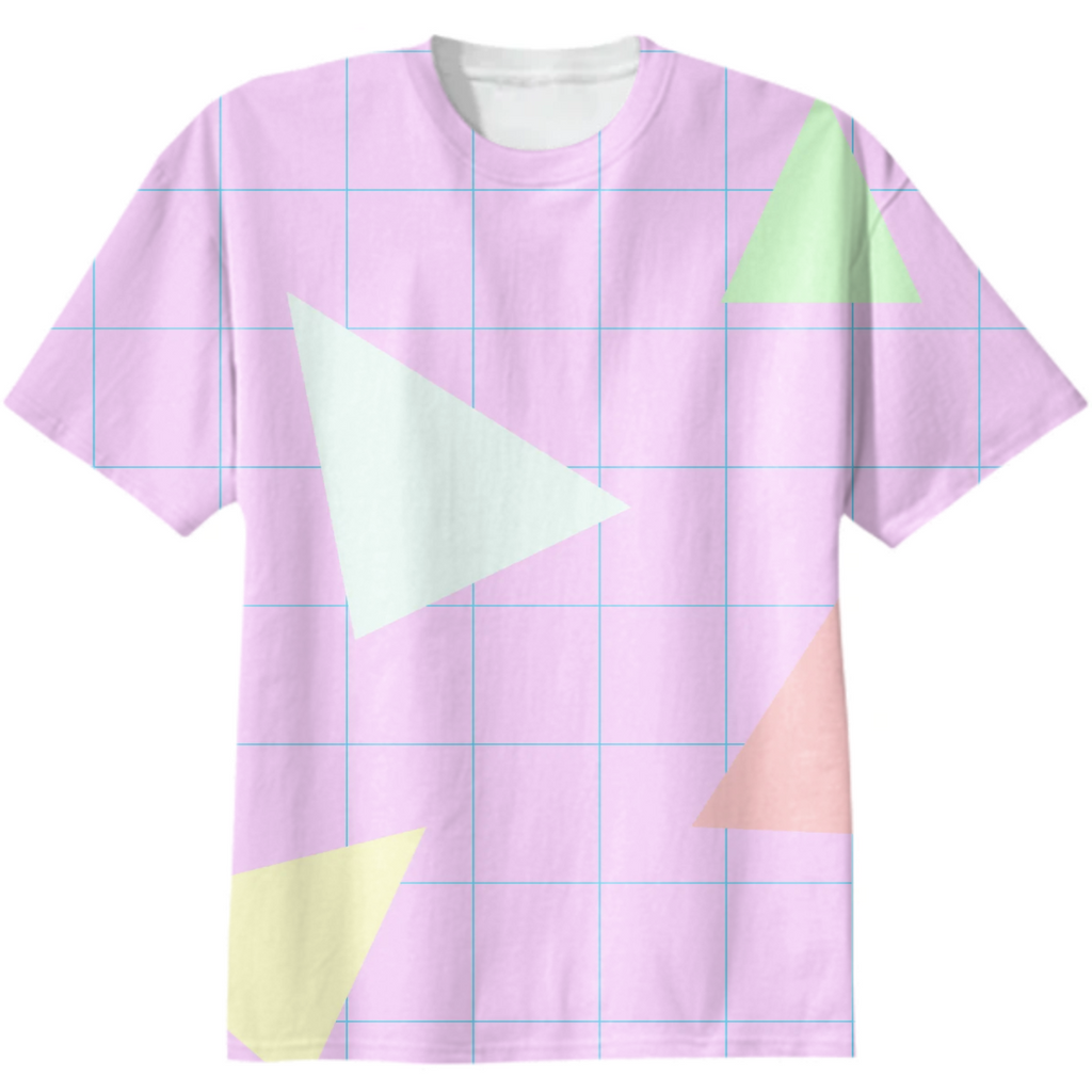 Memphis Style Triangles Grid