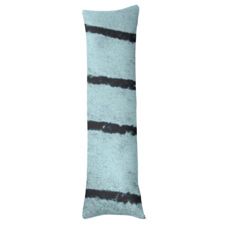 Black Blue Stripes Body Pillow
