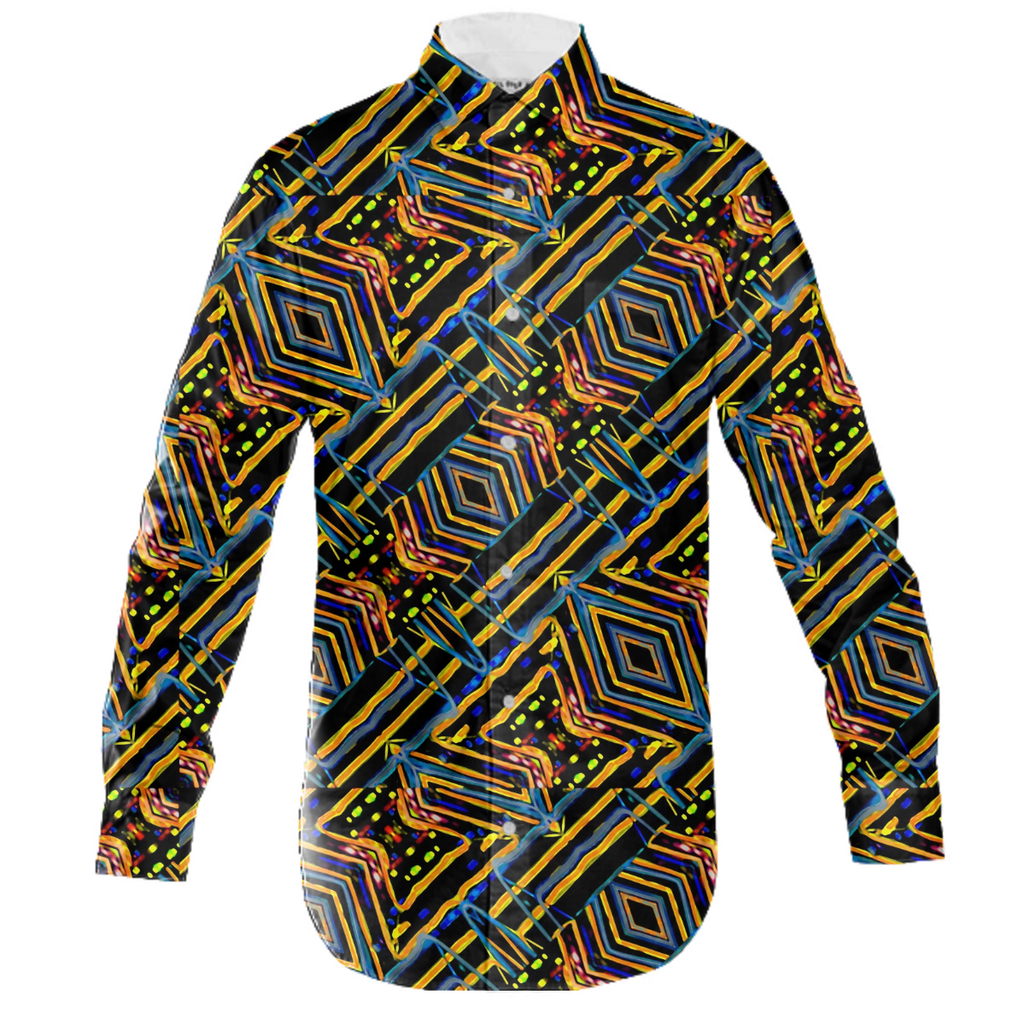 Electric Neon Lines Pattern Design