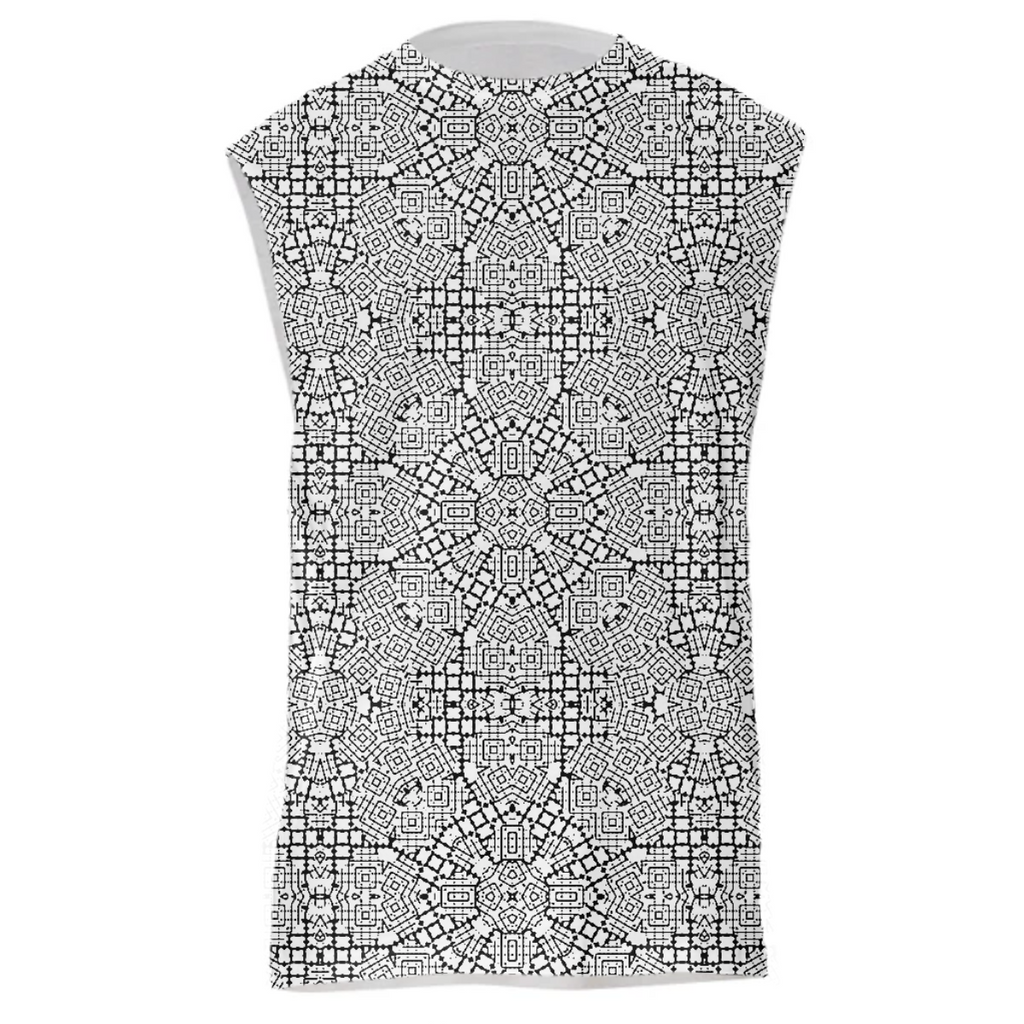 Modern Black and White Geometric Print