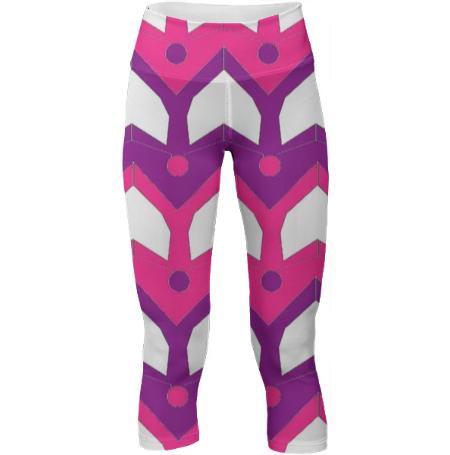 Pink and Purple Pulse Yoga Pants