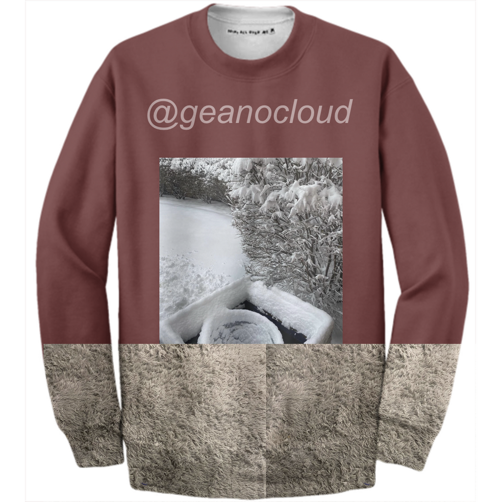 Picture style half color tie shirt