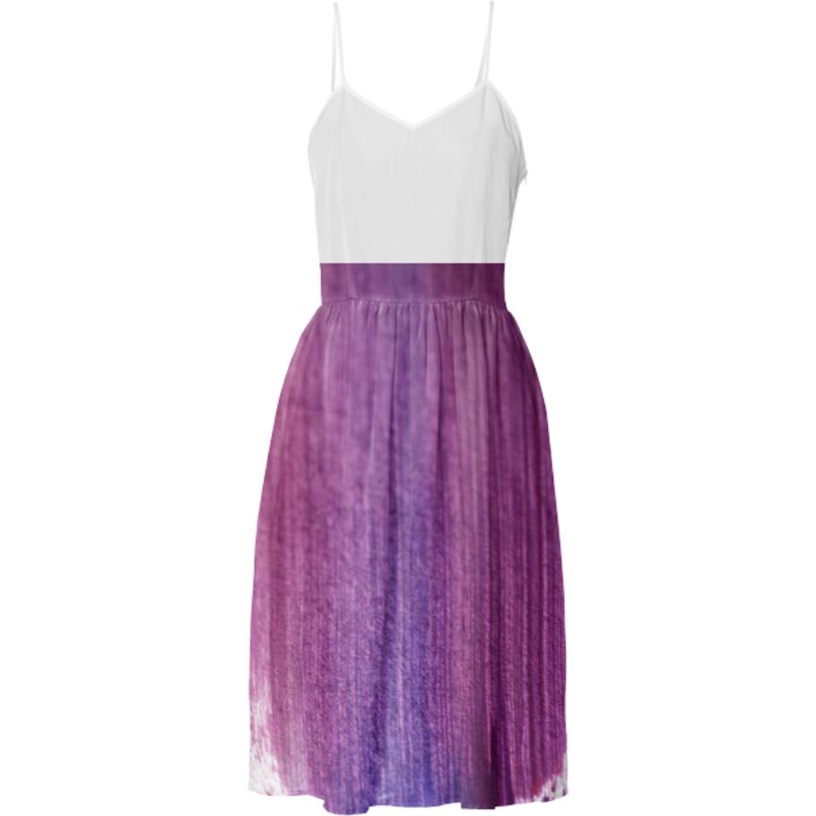 Designers vintage Dress white purple