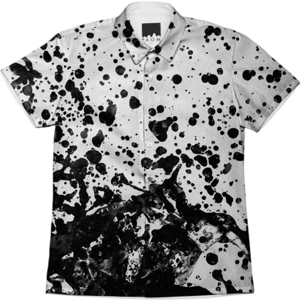 Black and White Abstract Liquid Design