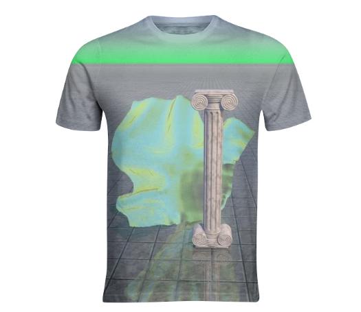Greek Column 3D render Vaporwave T
